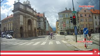 driving in Innsbruck  Austria and visiting the Bergisel Ski Jump  July 2022 [upl. by Dorry]