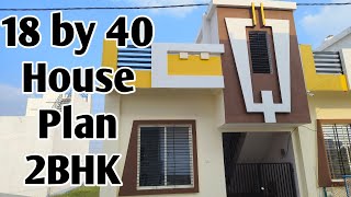 18 by 40 House Plan 2BHK  18×40 House Plan  Kavirdev Home Tour [upl. by Ydarb]