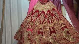 Baridal Lehenga mehroon colour designer by Reempal Harpreet lehenga lehengacholi [upl. by Ayres227]