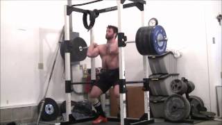 182kg x 2 front squat herregud [upl. by Nylatsirhc]