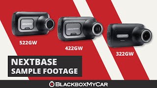 Nextbase Dash Cams 522GW 422GW and 322GW  Sample Footage  BlackboxMyCar [upl. by Fritz]