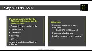 Assessing compliance the ISO 27001 ISMS internal audit [upl. by Wexler]