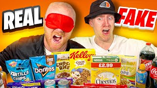 Blind REAL vs FAKE Food Challenge [upl. by Ttehc836]