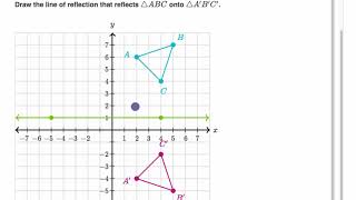 Line of reflection example [upl. by Ahsekan785]