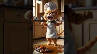 🍲 Cats Kitchen Nightmare cutecat aicat [upl. by Oirelav]