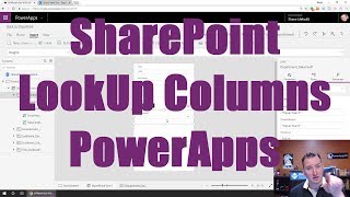 PowerApps SharePoint LookUp Column [upl. by Ellenid]