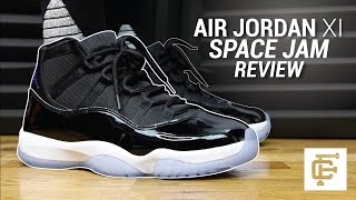 AIR JORDAN 11 SPACE JAM 2016 REVIEW [upl. by Litt]