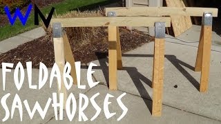 How to Make Simple Folding Sawhorses [upl. by Hilaire]