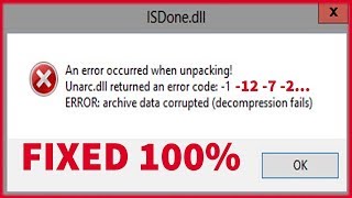 How to Fix ISDonedll Error 100 Solved by NS STUDIO [upl. by Hy]