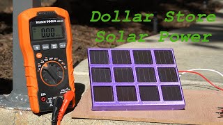 I made my own Dollar Store Solar Panel [upl. by Pacificas]