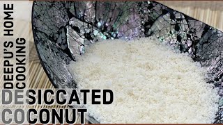 HOMEMADE DESICCATED COCONUT  COCONUT FLOUR RECIPE [upl. by Ahsienahs]