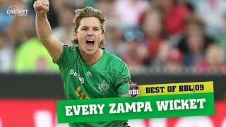 Beautifully bowled Every one of Adam Zampas wickets  KFC BBL09 [upl. by Sara]