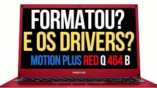 Como Baixar Instalar os Drivers NTB Positivo Motion Plus Red Q464B  Sem Rede Wifi Som e Vídeo [upl. by Aonehc]