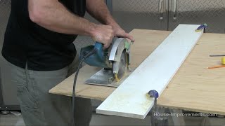 How To Make A Straight Cut Using A Circular Saw [upl. by Hunger]