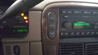 How to reset oil service light or maintenance light on a 2002 ford explorer [upl. by Llewellyn]