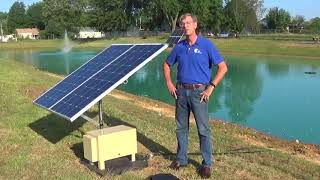 Solar Aeration System explained by John Redd President of Outdoor Water Solutions [upl. by Enneillij]