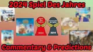 2024 Spiel Des Jahres Official Nominations  Commentary amp Predictions [upl. by Rosalind]