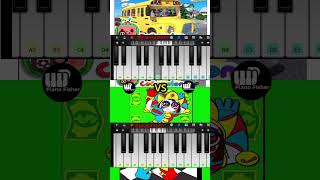 The Wheels On The Bus Vs Money Money Green Green Meme  Easy Piano Tune shorts [upl. by Nidla654]