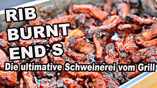 RIB Burnt Ends vom Grill  Spareribs genial anders  The BBQ BEAR [upl. by Airrotal]