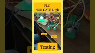 PLC NOR Gate Logic shorts plc yt ytshort viralshort armetix [upl. by Center]