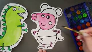 How to Draw Peppa Pig Family amp Friends  Peppa Pigs  Step By Step Tutorial  ARTDomik [upl. by Hickey]