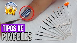 Tipos de Pinceles Para Uñas ¿Como Usarlos [upl. by Necyla922]