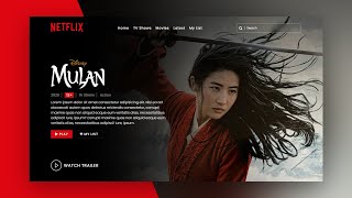 Netflix Landing Page Website  Responsive Website Design using Html CSS amp Javascript [upl. by Tyree]