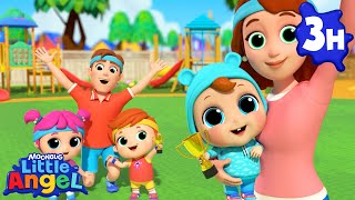 Sports Song  Little Angel Color Songs amp Nursery Rhymes  Learn Colors amp Shapes [upl. by Mayfield]