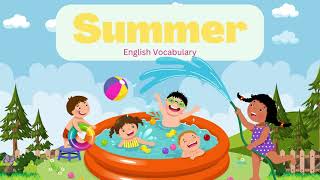 Summer Vocabulary In English  Vocabulario de verano en ingles [upl. by Sivolc313]