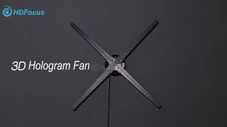 How to Installing 75CM 3D Hologram Fan [upl. by Elyrrad]