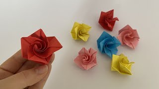 Come realizzare il fiore origami più semplice [upl. by Aliac]