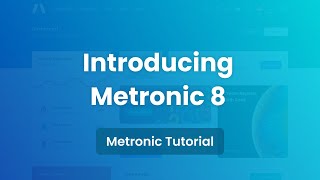 Introducing Metronic 8  Bootstrap 5 Admin Dashboard Template [upl. by Naujek]