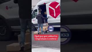 Local residents film a DPD van being robbed in Dagenham shorts [upl. by Euqinad]