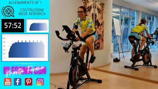 Costruzione Base Aerobica  Indoor Cycling Workout  Allenamento per Ciclismo  Lezione Spinning 01 [upl. by Weismann]