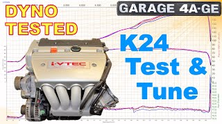 K24 Testing amp tuning VTC VTEC  Dyno tested k24 pt1 [upl. by Neros]