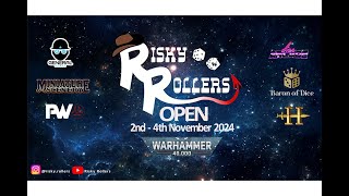 Risky Rollers Open Day 2  Warhammer 40k Tournament Coverage [upl. by Narmak840]