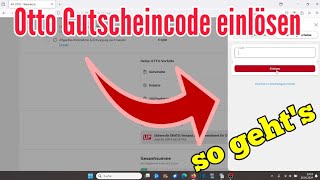 Otto Gutschein einlösen  Mit Gutscheincode bei Otto Versand bezahlen [upl. by Ycniuqal647]