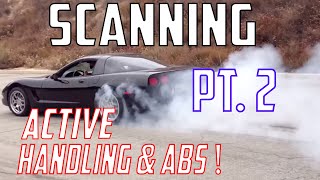 Pt 2  Scanning C5 Corvette Traction Control Active Handling and ABS in Action [upl. by Yuht]