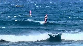 Windsurfing on Maui Hookipa 352024 really windy gusting to 40 mph [upl. by Evers]