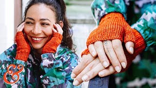 FINGERLESS GLOVES Knitting Pattern Tutorial StepbyStep [upl. by Mcginnis]