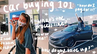 HOW TO BUY A CAR the process getting a loan choosing the right fit amp more [upl. by Bryon]