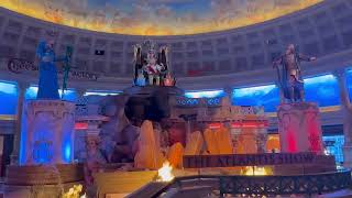 Caesars palace stroll Las Vegas PLUS Atlantis show full [upl. by Amethist356]