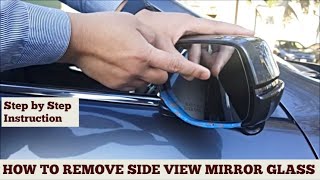 Tutorial Honda SIde View Mirror Glass Removal and Installation [upl. by Cissie637]