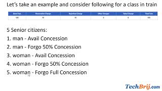 IRCTC  Meaning of Senior Citizen Concession Options [upl. by Osterhus]