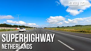 The Dutch Superhighway Utrecht to Amsterdam  🇳🇱 Netherlands 4K HDR Driving Tour [upl. by Adorl]