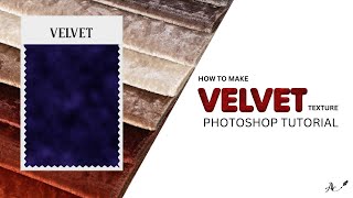 Velvet Fabric Rendering  Photoshop Pattern Tutorial [upl. by Nylauqcaj]