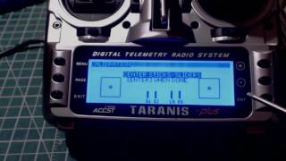 Taranis X9D Plus Calibration [upl. by Nuncia711]