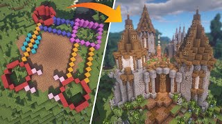 How to Build an Epic Castle in Minecraft [upl. by Esilana]