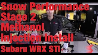 Snow Performance Stage 2 Boost Cooler WaterMethanol Injection Kit Install 2012 Subaru WRX STI [upl. by Odrarej325]