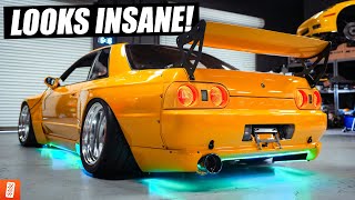 Building and Heavily Modifying a 1989 Nissan Skyline R32 GTST  Part 15 LOWGLOW amp Interior [upl. by Noffihc]